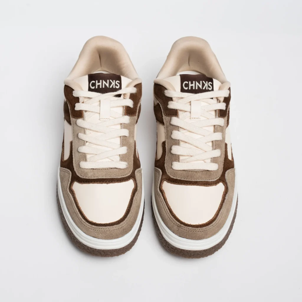 The Affogato CHNKS -  The Beige and Brown Sneakers for men
