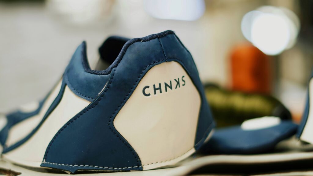 A detailed image of CHNKS sneakers highlighting modern design, bold aesthetics, and quality craftsmanship representing India’s homegrown sneaker movement